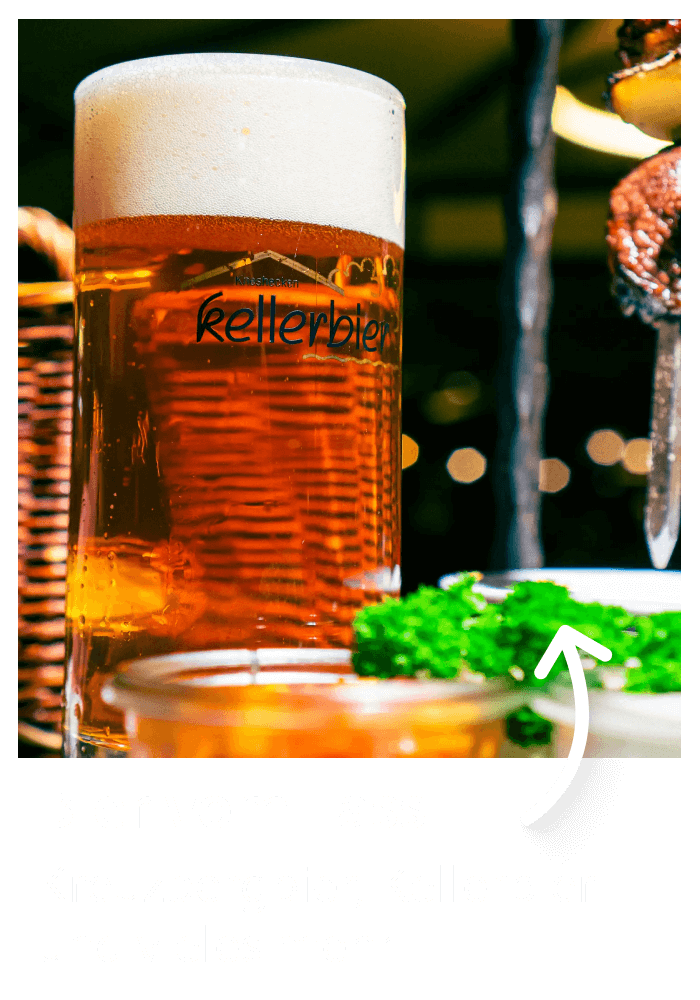 leckeres Bier - frisch gezapft